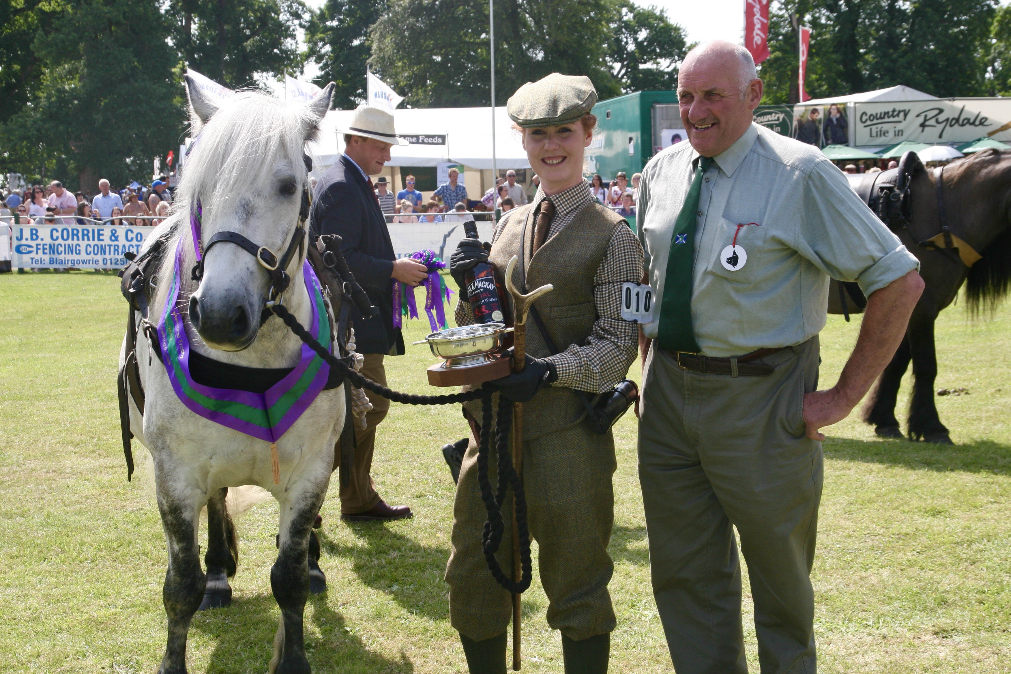 Peter Fraser judging garrons at Scone Game Fair